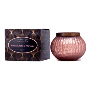 Northern Lights Sensual Rose & Hibiscus Scented Candle