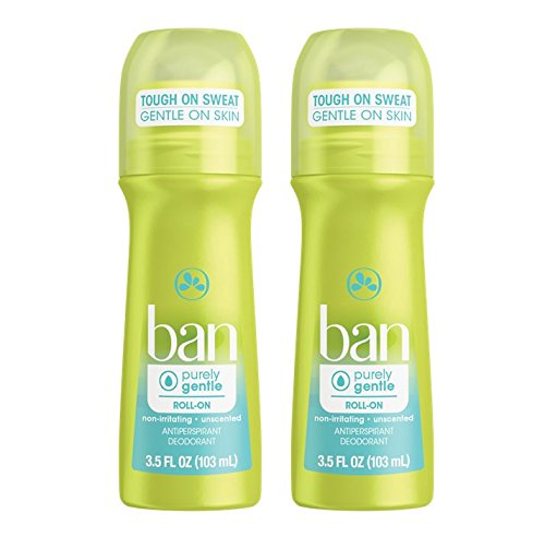 Ban Roll-On Antiperspirant Deodorant, Purely Gentle