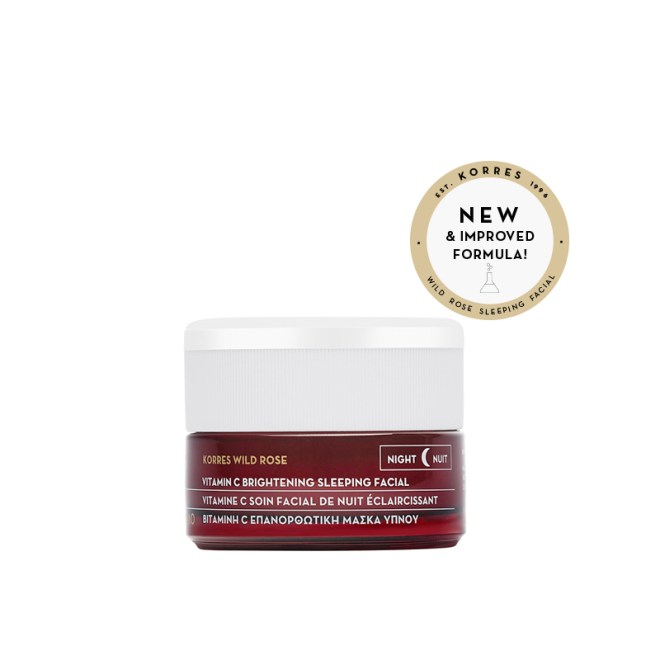 korres wild rose vitamin c brightening sleeping facial