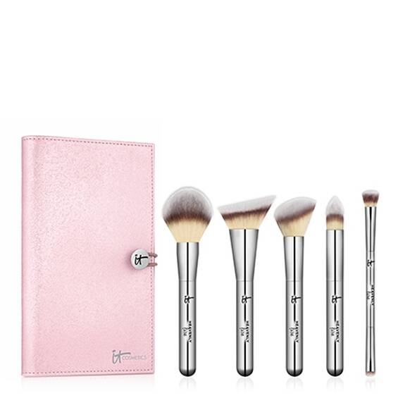 IT Cosmetics Heavenly Luxe Must-Haves! 5-Piece Full-Size Brush Set + Luxe Travel Case