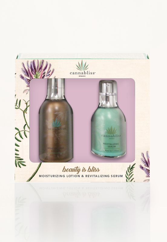 Cannabliss Moisturizing Lotion + Revitalizing Serum Gift Set